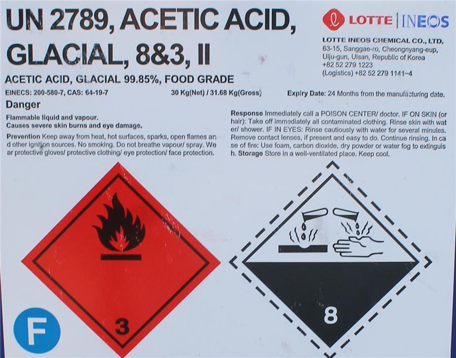 Acetic Acid 99% Food grade